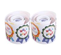 Alipis Reward Stickers 2 Rolls Self-Adhesive Medal Badge Labels 100Pcs Each for Preschool Kindergarten Classroom Incentives and Motivation