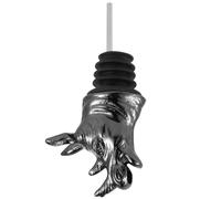 Alipis Rhino Head Wine Pourer Bottle Stopper Creative Animal Wine Aerator for Bar Party Restaurant Use Zinc Alloy 1Pc