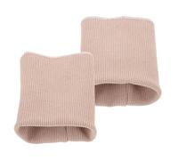 Alipis Ribbed Knit Cuff Sleeve Replacement Elastic Knit Trim Fabric Polyester One Pair Khaki for Jacket Sleeves, Hoodies, Casual Wear, Easy to Sew