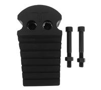 Alipis Rubber Tire Stopper for Garage with Screws Triangular Car Wheel Chock Anti-skid Pads for Trucks Motorhome Trailer Portable Vehicle Wheel Stops Compact and Visible Parking Safety