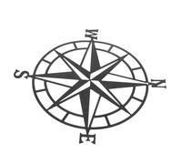 Alipis Rustic Metal Nautical Compass Wall Decor Small Coastal Beach Themed Home Decoration for Living Room Bedroom Office with Timeless Design Easy Hanging