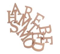 Alipis Rustic Walnut Wood Letters Handcrafted Wooden Alphabet Blocks for DIY Home Letter Ornament Freestanding Country Style Decor for Coffee Bar Tabletop and Wall Display