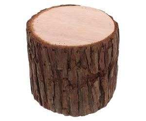 Alipis Rustic Wood Trunk Coffee Table Stool Artificial Bark Stump Base for Garden Display and Wedding Aisle Decoration