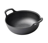 Alipis Sauce Pan Ramen Cooking Pot Cast Iron Skillet Cast Iron Cookware Side Handles for Home and Outdoor Use for Stews Soups and Japanese Cuisine
