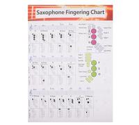 Alipis Saxophone Fingering Guide Chart for Beginners Chord Learning Poster with Clear Notes and Practice Layout Suitable for Alto Tenor Saxophone Players