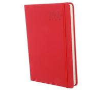 Alipis Schedule Planner Notebook Red Elastic Band Compact Office Notepad for Students Teachers Staff Daily Monthly Yearly Planning Handbook