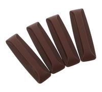 Alipis Self Adhesive Cabinet Handles Modern Brown Design 2 Pairs Heavy-Duty PVC Material with No-Drill Installation for Drawer and Sliding Glass Door Suitable for Kitchen and Living