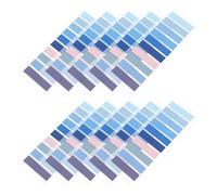 Alipis Self-adhesive Index Tabs Writable Labels, Blue Celestial Design, 10pcs Sticky Page Markers for Books, Notebooks, and School Filing