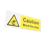 Alipis Self-adhesive Mind the Step Sticker Strong Adhesion Safety Warning Decals for Stairs and Floors Easy Install Caution Signs for Workplace Slip Prevention