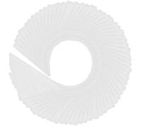 Alipis Self-Adhesive Shirt Collar Stays to Look Professional 120pcs in White PVC Triangle Shape, Keep Shirt Collar in Place, for Office Workers and Law Enforcement Officers