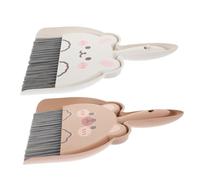 Alipis Sets Desktop Cleaning Broom Dustpan Table Brush Set Cartoon Sweeper Small Broom and Dustpan for Office Home