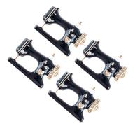 Alipis Sewing Machine Brooch Set 4pcs with Shining Rhinestone Design Vintage Alloy Lapel Pins for Women Fashion, Party Decorations and Banquet Accessories