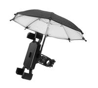 Alipis Shockproof Adjustable Phone Holder with Umbrella for Electric Bikes Motorcycles and Bicycles Weatherproof Cellphone Mount with Multi-vehicle Compatibility and Secure Grip for Safe