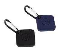 Alipis Shockproof Silicone Tracker Case Compatible with Tile Mate Pro Featuring Non-Slip Silicone Cover and Travel Metal Hook, 2 Pcs Protective Shell for Keys
