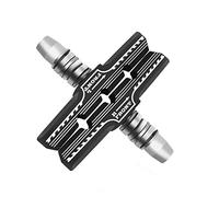 Alipis Silent Bike Brake Pads for Mountain and Road Bicycles High Temperature Resistant Rubber Cycling Brake Blocks Curved Rim Fit for Enhanced Braking Force Black Accessories with
