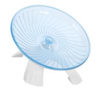 Alipis Silent Hamster Exercise Wheel and Non-slip Plastic Stand for Small Pets with 360° Flying Saucer Motion Quiet Running Wheel for Indoor Cage Decor and Gerbils or Hamsters