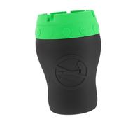 Alipis Silicone Car Ashtray with Lid Smokeless Soft Protective Ash Holder for Home Patio Tabletop Easy to Clean Modern Decorative Box for Smokers Creative Windproof Design in Green Gray