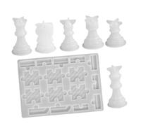 Alipis Silicone Chess Molds for DIY Chess Pieces with King Queen Knight Rook Pawn for Birthday and Festival