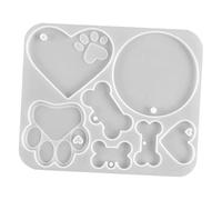 Alipis Silicone Epoxy Mold for Dog Bone Pendant Crafting Easy DIY Pet Tag Making Mold for Unique Nameplates and Charms Suitable for Beginners and Advanced Crafters