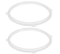 Alipis Silicone Pressure Cooker Sealing Rings Efficient Sealing 2Pcs Replacement Gaskets for White Practical Use Kitchen Accessory Electric Pressure Cookers