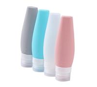Alipis Silicone Travel Bottles Set 4pcs 90ml Cute Cat Design Leak-proof Refillable Conditioner and Lotion Bottles for Holiday Toiletries and Personal Care