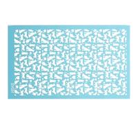 Alipis Silk Screen Stencil for Polymer Clay DIY Crafts Heart Cat Dog Pattern Reusable Polyester Mesh Template Easy to Clean and Tear for Creativity and Festival Decorations