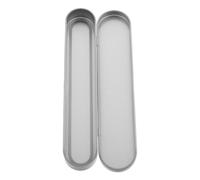 Alipis Silver 1 Multi-use Storage Box Iron Pencil Case Portable Wear-resistant Stationery Organizer for Tongue Scraper and Tweezers Suitable for Travel and Daily Use