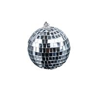 Alipis Silver Mirror Disco Ball for Adult Dance Party and Banquets Solid Construction with Even Shining Glass Ball inside Polypropylene for Hanging Decor