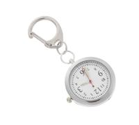 Alipis Silver Stainless Steel and Night Glow Feature Nurse Pocket Watch with Clip-on Design for Daily Work and Hospital Use, Gift for Daughters and Girlfriends
