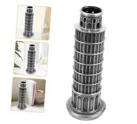 Alipis Silver Zinc Alloy Architectural Model Handmade Mini Building Vintage Craftsmanship for Office and Bookstore Desktop Decoration