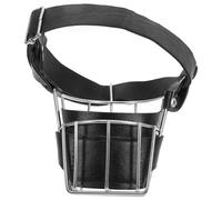 Alipis Size 4 Muzzle for Dogs Adjustable Stainless Steel Pet Muzzle with Easy to Put and Take off Design, Breathable Dog Mask for Training and Preventing Biting