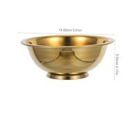 Alipis Small Copper Offering Bowl for Buddhist Rituals and Meditation Decorative Holy Water Chalice with Intricate Design Versatile Brass Water Bowl for Yoga and Incense Use
