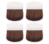 Alipis Small Makeup Brush Set for Precise Facial Makeup Application 4pcs for Women with Soft Horsehair Bristles and Smooth Handles, Includes Loose Powder and Blush Brushes