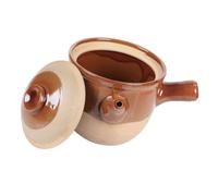 Alipis Small Pottery Clay Stew Pot for Cooking Kitchenware for Soups Rice Noodles and Spicy Hot Pot Smooth Safe Design Practical Kitchen Accessory