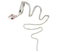 Alipis Snake Hair Chain Clip Long Ponytail Cuff Hair Barrette for Women Teens Comfortable Non-pulling Accessory Stylish Headpiece with Unique Cool Design