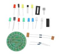 Alipis Sound Sensitive DIY Rotating Light Assembly Kit with Colorful LED Water Flowing Effect and Small Bulb Model for Electronic Experiments and Handmade Circuit Projects