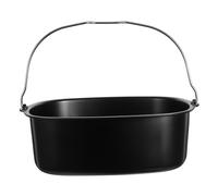 Alipis Square Air Fryer Cake Barrel with Nonstick Coating Detachable Basket for Easy Food Removal Even Heat Distribution Oven Accessory for Baking Cakes and More Metal Air Fryer Tool