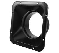 Alipis Square Round Duct Connector Flange for HVAC Ductwork, Plastic Material with Pre-drilled Mounting Holes and Integrated Sealing Groove, Reduces Vibrations and Minimizes Air