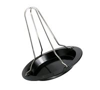 Alipis Stainless Steel Chicken Roast Pan with Stable Roasting Rack Outdoor BBQ Grill Tool for Even Cooking Easy Clean Grilled Turkey Plate Labor Saving Poultry Roaster for Camping and