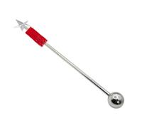 Alipis Stainless Steel Conducting Baton 90cm White Resin Handle Detachable Instrument Accessory for Military Band Drum Corps and Concert Show Performances