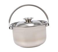 Alipis Stainless Steel Cooking Pot with Lid and Handle Energy-Saving Soup Pan for Even Heat Distribution Lightweight Multifunctional Kitchen Skillet for Induction Stove Use