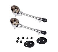 Alipis Stainless Steel Drum Leg Pair, Bottom Stand Support for Bass Drums, Adjustable Height, Spare Parts for Practice and Replacements