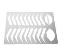Alipis Stainless Steel Eyebrow Shaping Stencil and Lip Mold Template for Precise Drawing and Makeup Practice Versatile Brow Board Suitable for Various Styles and Faces