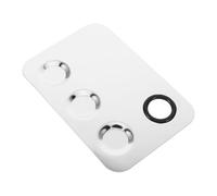 Alipis Stainless Steel Makeup Mixing Palette Small 3-compartment Foundation Mixing Plate for Professional Face Artist Cosmetic and Nail Art Use
