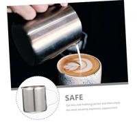 Alipis Stainless Steel Milk Frothing Pitcher Coffee Milk Steaming Container with Comfortable Grip for Latte Art and Cappuccino at Home Restaurant