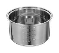 Alipis Stainless Steel Rice Cooker Inner Pot: 1.6L Non-Stick Cooking Replacement Pot - Easy to Clean, Even Heating for Perfect Rice Soup Cooking