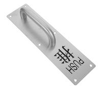 Alipis Stainless Steel Sliding Door Pull Handle Large Push Pull Handle for Interior and Exterior Doors Sanded Finish for Commercial Use