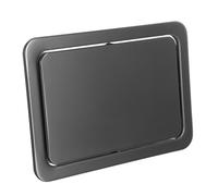 Alipis Stainless Steel Waste Chute Lid Square 430 Material Concealed Garbage Bin Lid for Kitchen Countertop with Gunmetal Gray Finish, Odour Isolation for Home Use