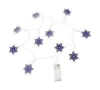 Alipis Star of David String Lights for Hanukkah Festival Soft Bright LED Fairy Lights with Outdoor Use Jewish Holiday Decor for Garden Patio Tent