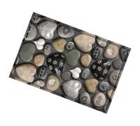 Alipis Stone Pattern Floor Mat Wear-resistant Doormat for Bathroom Living Bedroom Indoor Door Rug with Comfortable Thick Material and Clean Surface
